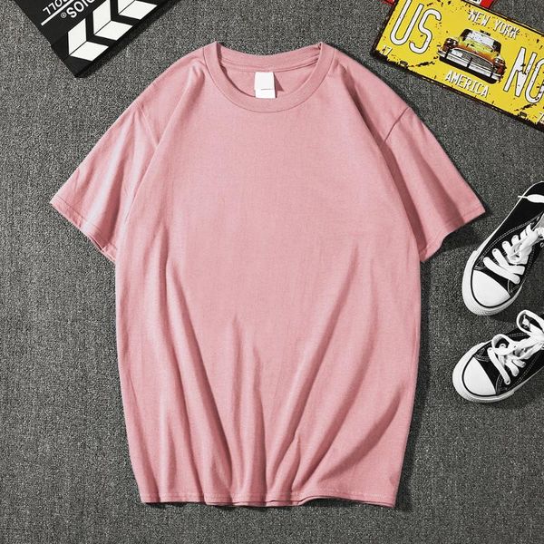 

summer solid color compassionate boys pure cotton comfortable bottoming shirt men's t-shirts, White;black