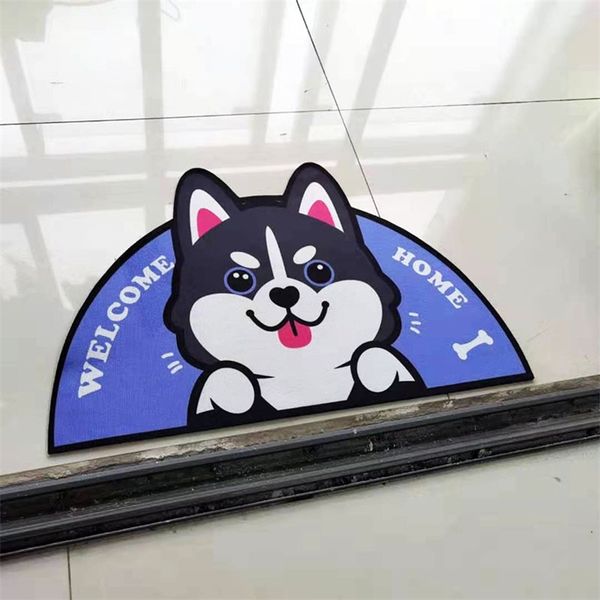 Cartoon Willkommen Eingang Fußmatten Teppiche Teppiche für Zuhause Bad Wohnzimmer Boden Treppe Küche Flur rutschfeste Katze Hund Haustier Gamer 220301