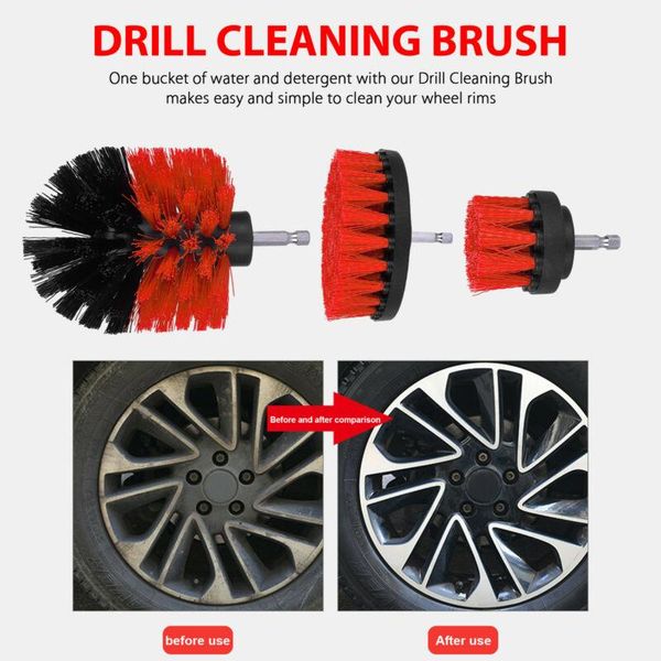 

3pcs/set cleaning brush accessories auto 2/3.5/4inch car cleaner detailing sponge