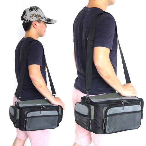 

fishing accessories waterproof bag large capacity multifunctional lure tackle pack outdoor carp shoulder bags 32*21.5*17.5cm