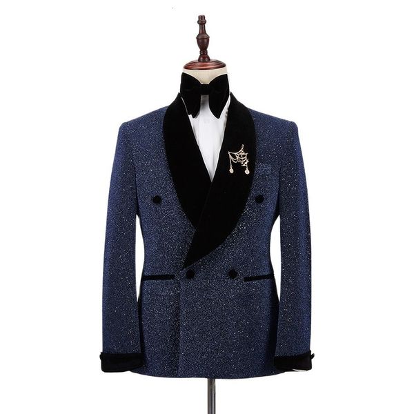 

men's suits & blazers evening set, 2-piece double button, shawl, lapel, wedding party, singer groom, stage, christmas, White;black