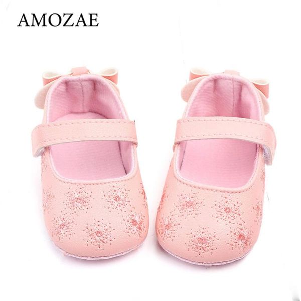 

first walkers pu leather toddler born shoes floral princess walker spring autumn fashion baby boy girl soft sole kids sneaker 0-18 m