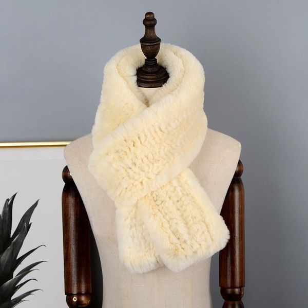 

scarves real rex fur women winter warm knitted wraps ladies neck warmer trim scarf collar muffler, Blue;gray