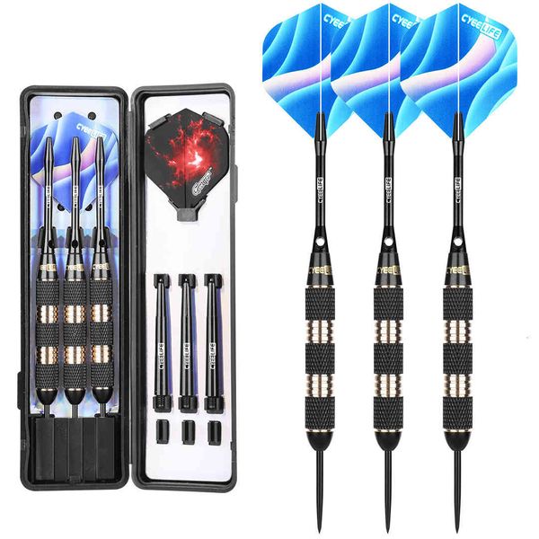 

3 30g darts pure copper for hard hemp target, dart needle portable box