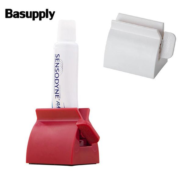 

toothbrush holders basupply 1pc rolling manual rotate toothpaste squeezer cosmetic seat dispenser holder stand bathroom accessories drop-