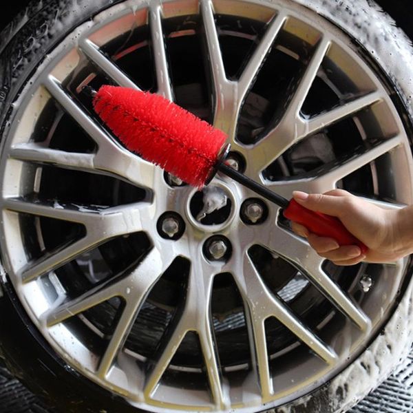 

car wheel wash brush plastic handle vehicle cleaning rims tire washing clean narrow gap tools sponge