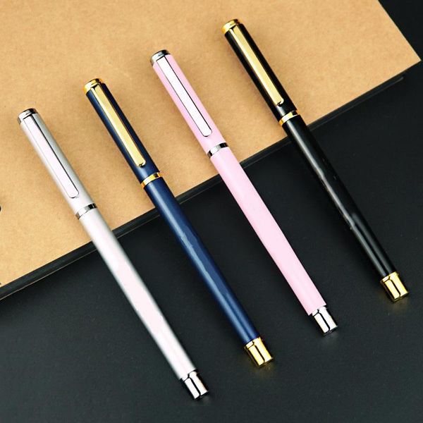 

gel pens 1 pc 0.5mm black ink metal pen business sign office gift fountain event