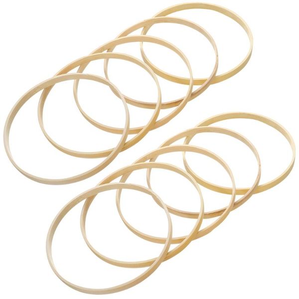 

decorative objects & figurines vosarea 10pcs 15cm dream catcher ring round bamboo hoop macrame craft diy tools with desiccant