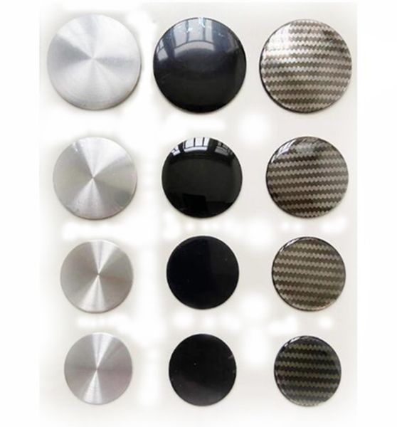 

20pcs 65mm 56mm 50mm 45mm car stickers wheel center cap silver black without logo sticker badges