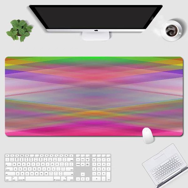 

mouse pads & wrist rests large pad table keyboard computer gradient color game player lock hd printing