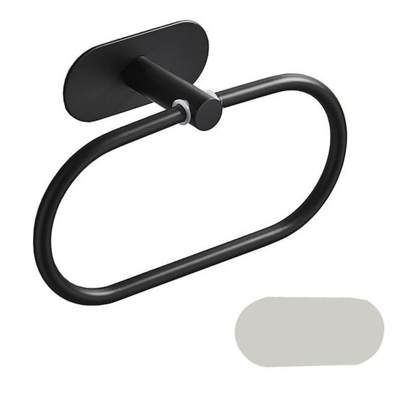 

towel racks space saving with screw stainless steel el bathroom home decor ring wall mounted kitchen tool multi purpose matte black