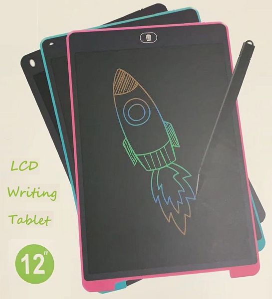 Tavoletta da scrittura da 12 pollici Schermo colorato portatile intelligente Blocco note LCD Disegno Grafica Pad Lavagna prezzo all'ingrosso
