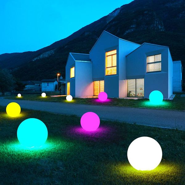 

lawn lamps led lights for outdoor garden lamp 220v rechargeable wedding decoration landscape lighting waterproof pool float balls