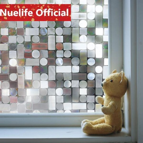 

60x200cm square small circular pattern window film sitting room bedroom bathroom kids balcony door glass n4 stickers