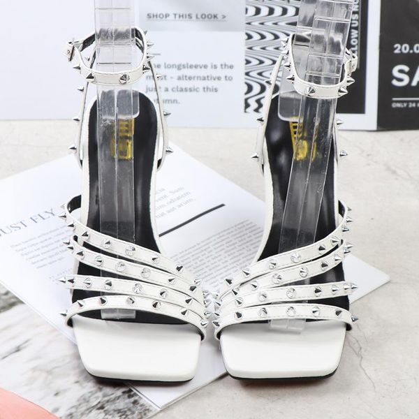 

sandals high heel sandal for women low-heeled shoes with strap suit female beige large size square toe high-heeled black big