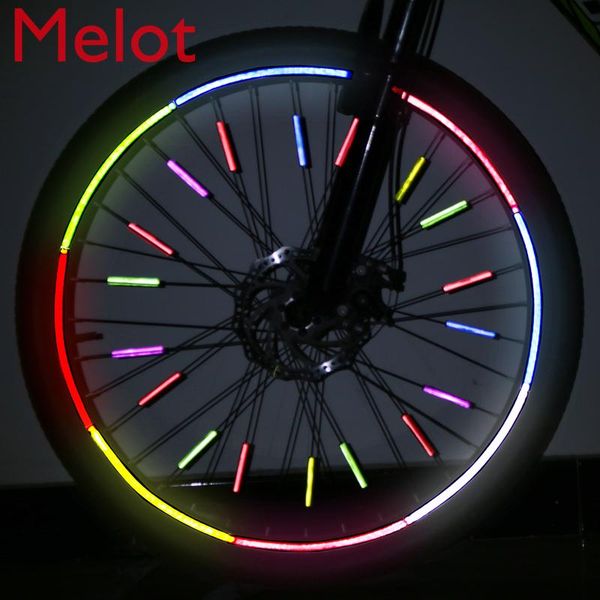 

bicycle reflective sticker mountain bike stickers paper night cycling wheel fixture and fitting car sunshade