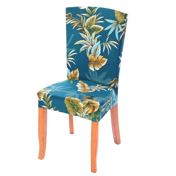 

chair covers printed elastic stretch cover spandex dinning room kitchen slipcovers protector for wedding party banquet