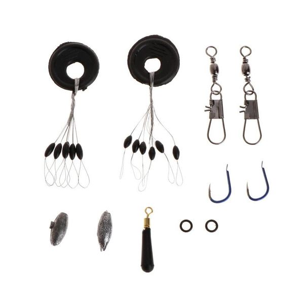 

fishing accessories 12pcs/set gear set automatic light alarm night luminous float for fish floats swivel snap
