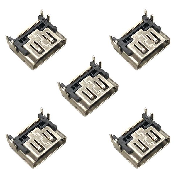 

audio cables & connectors -compatible port socket hd interface connector for sony ps5 playstation 5 repair parts 5pcs