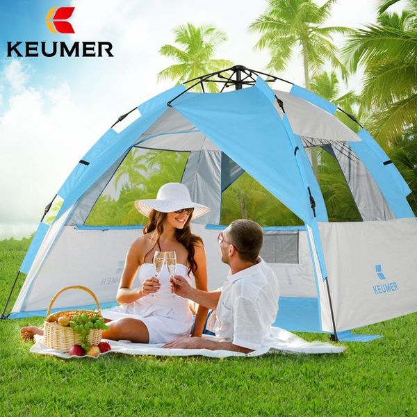 

[keumer] automatic beach tent /3-4 people/fishing/picnic/wind proof/water proof tents and shelters