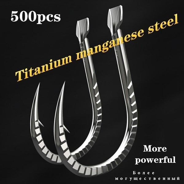 

fishing hooks 500pcs 2021 super powerful titanium alloy japan fishhooks carp needles saltwater barbed barbless assist jigs