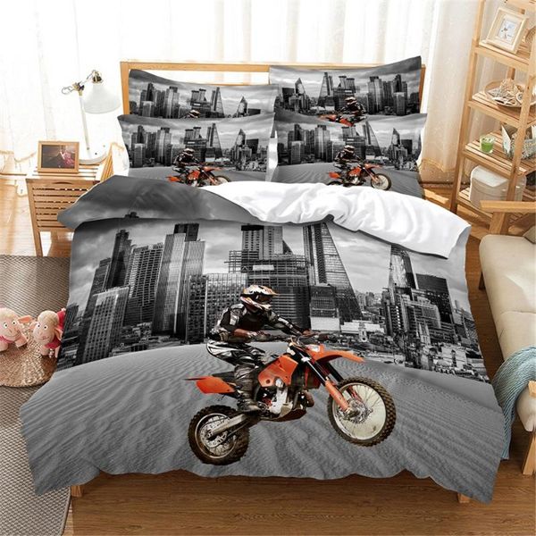 

bedding sets 3d moto set  duvet cover bed cotton bedroom