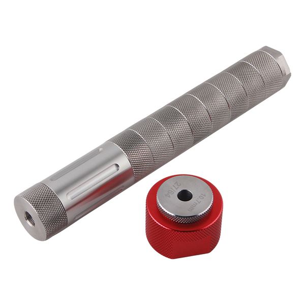 

od1.5" l 10 inch stainless steel modular solvent trap fuel filter compatible 1.375x24 thread cups 5/8x24 1/2x28 end cap jig