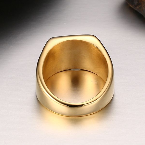

titanium steel set diamante men fashion rings gold 11mm size 7-12 328 n2, Silver
