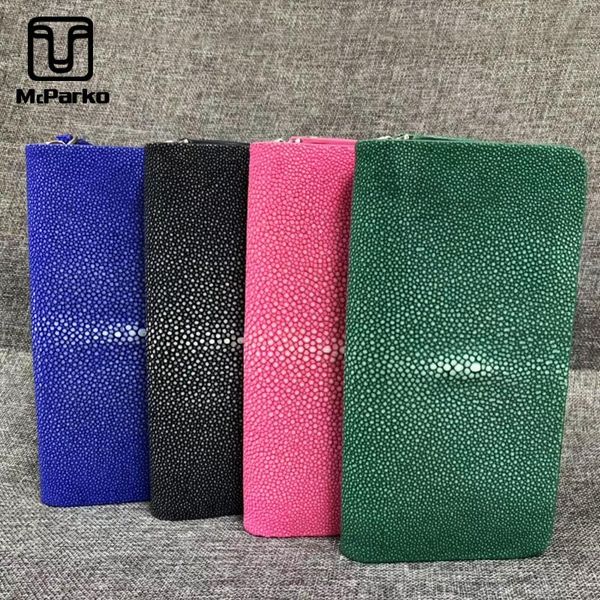 

wallets mcparko leather wallet women genuine ladies clutch female skin long purse red green, Red;black