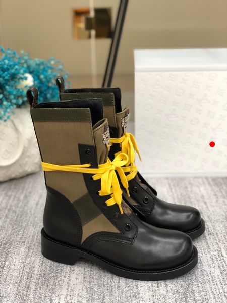 

womens designer boots leather martin ankle boot fashion non-slip wave colored rubber outsole elastic webbing luxury comfort exquisite -l044, Black