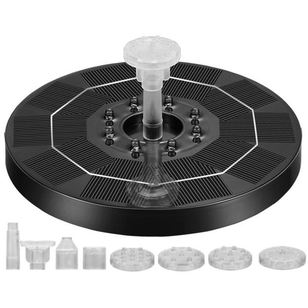 

garden decorations floating solar fountain waterfall pool panel powered water pump decoration lights