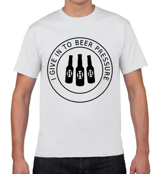 

men's t-shirts lasting charm beer pressure custom t-shirt style funny, White;black
