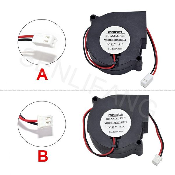 

fans & coolings for malata b6028m12 fan dc12v 0.1a two pins square cooling