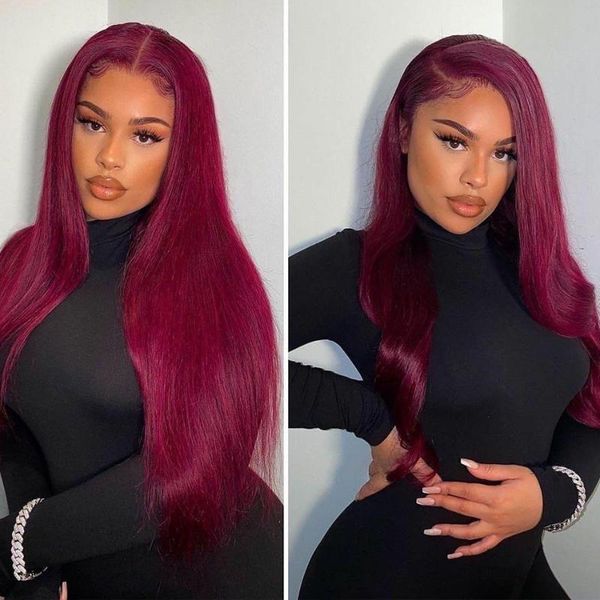 

lace wigs spark ombre brazilian straight 28 30inch long blonde #27#99j color remy hair for black women, Black;brown