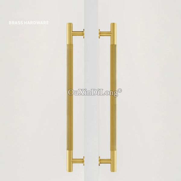 

handles & pulls 1pcs magold black brass striped door double wood shower room single side gf493