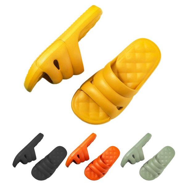 

slippers bath shower open toe solid color outdoor quick dry anti-slip soft thick-soled home waterproof breathable slipper, Black