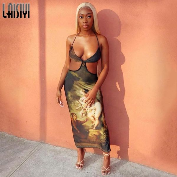 

sleeveless vintage backless maxi dress autumn winter women fashion party outfits club wear casual dresses, Black;gray