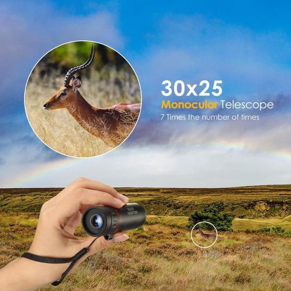 

telescope & binoculars mini portable 30x25 optical zoom field glasses clear of view hunting hd 7x monocular
