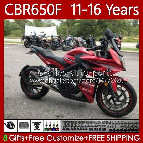 Corpo da motocicleta para HONDA CBR-650 CBR 650 CBR650 F 2011-2016 Vermelho Negro New Bodywork 73No.22 CBR-650F CBR650F 11 12 13 14 15 16 CBR 650F 2011 2012 2015 2016 Fairings