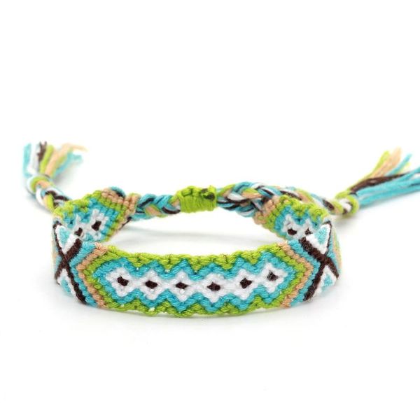 

charm bracelets handmade boho jewelry friendship adjustable wrap cotton mix color woven trendy rope string for women drop gift, Golden;silver