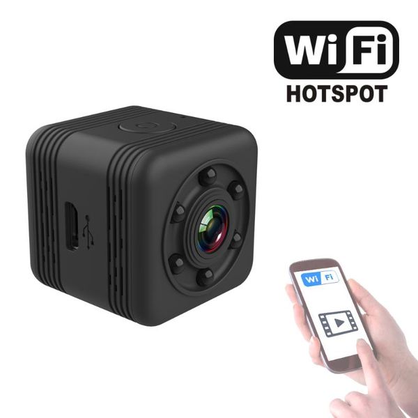 

mini wifi sport camera night vision vga 480p wireless video in phone app, motion detection, camcorder po trap telescopes