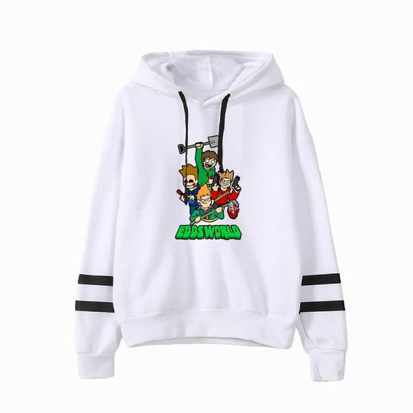 

men's hoodies & sweatshirts eddsworld print autumn and winter holiday preppy casual streetwear novelty style men/women chic kawaii clot, Black