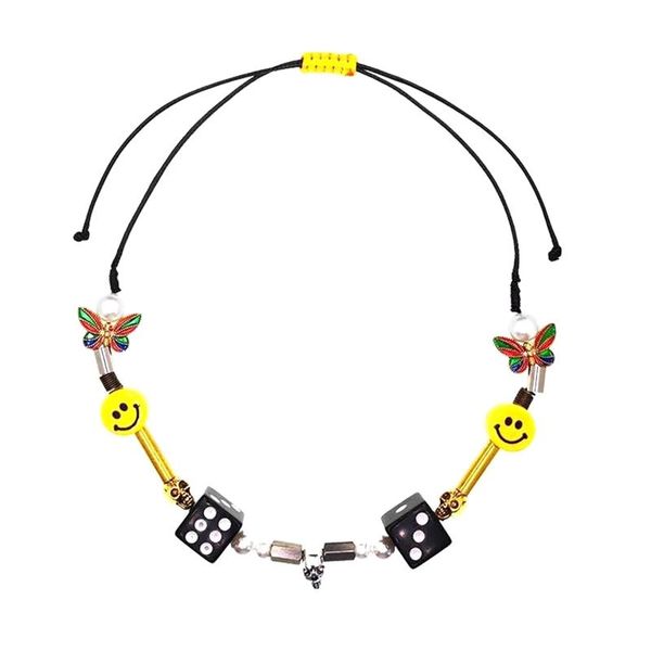 

pendant necklaces butterfly hip hop street dance men and women, Silver