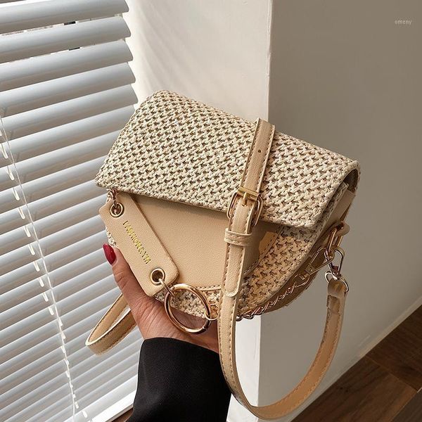 

evening bags fashion straw crossbody for women 2021 designer ladies saddle leather shoulder travel bag sac a main1