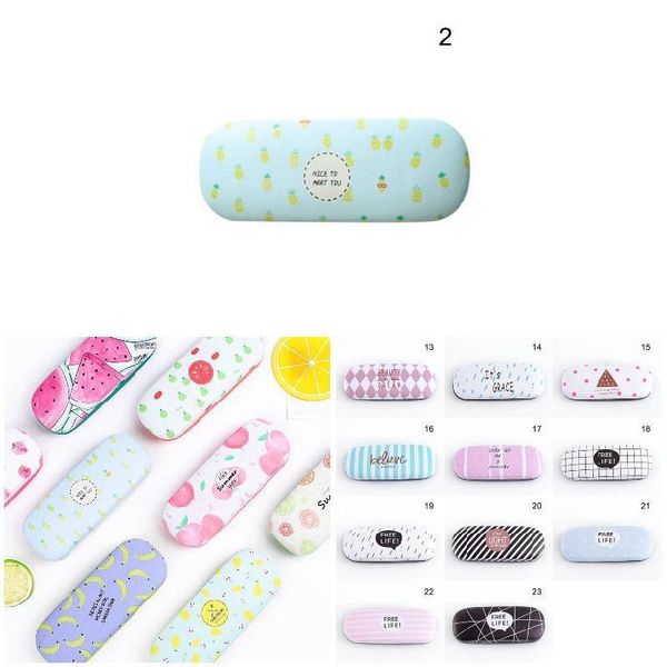 

other fashion accessories portable sunglasses case candy color letter fruit pattern goggles glasses box k-, Silver