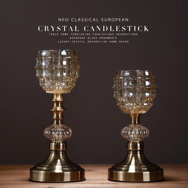 

candle holders crystal glass holder wedding candelabra home decoration