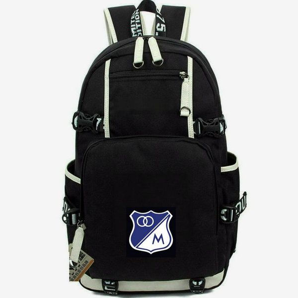 

backpack millonarios futbol m bogota daypack schoolbag football club rucksack satchel school bag computer day pack