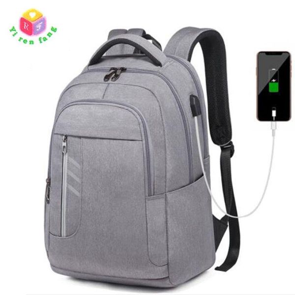 

backpack men women 2021 usb charging 15.6 inch lapfashion multifunction travel female male mochila