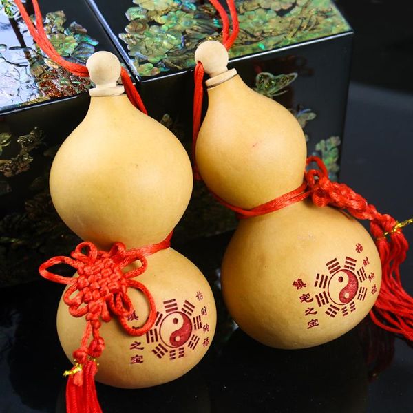 

decorative objects & figurines chinese feng shui gourd natural pendant gossip map home garden decoration accessories
