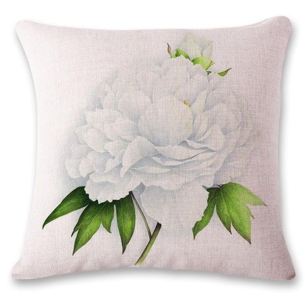 

luxury red flower 3d pillow camping cushion cover home decor sofa car vintage modern white purple plant textiles cushion/decorative